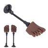 Nail Practice Foot Mannequin with Stand Flexible Bendable Lifelike Soft Silicone Practice Foot for M