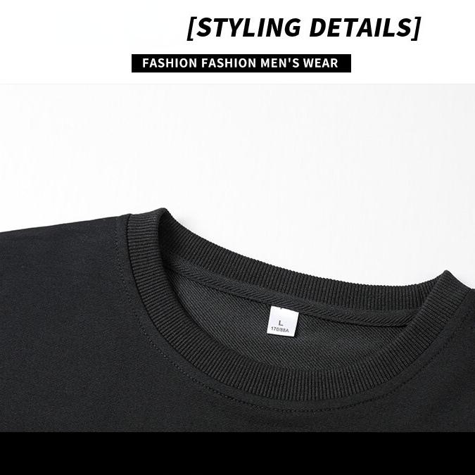 8XL Plus Size 2026 New Men's Casual Hoodie Suit Crewneck Hoodie Pants Men's Sportswear Two-piece Set