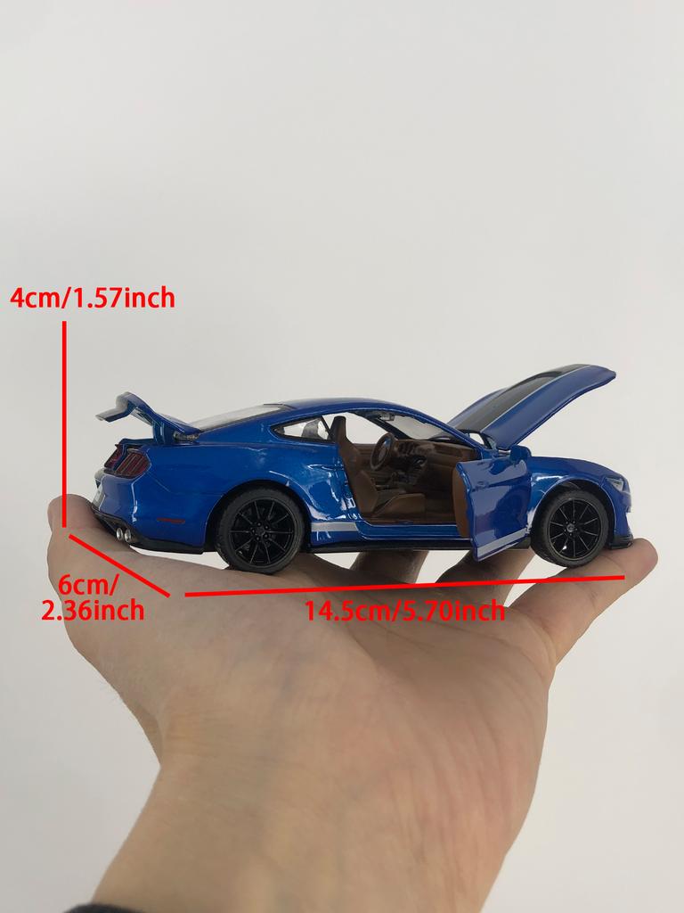 LLB4 CCA 1:32 Ford Shelby GT350 Model Car, Zinc Alloy Metal Ornament, Collectible Gift Car