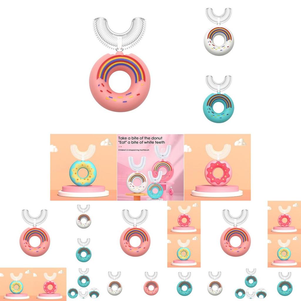 Begeistern Sie Ihre Kinder für das Zähneputzen mit der U-förmigen Silikon-Zahnbürste