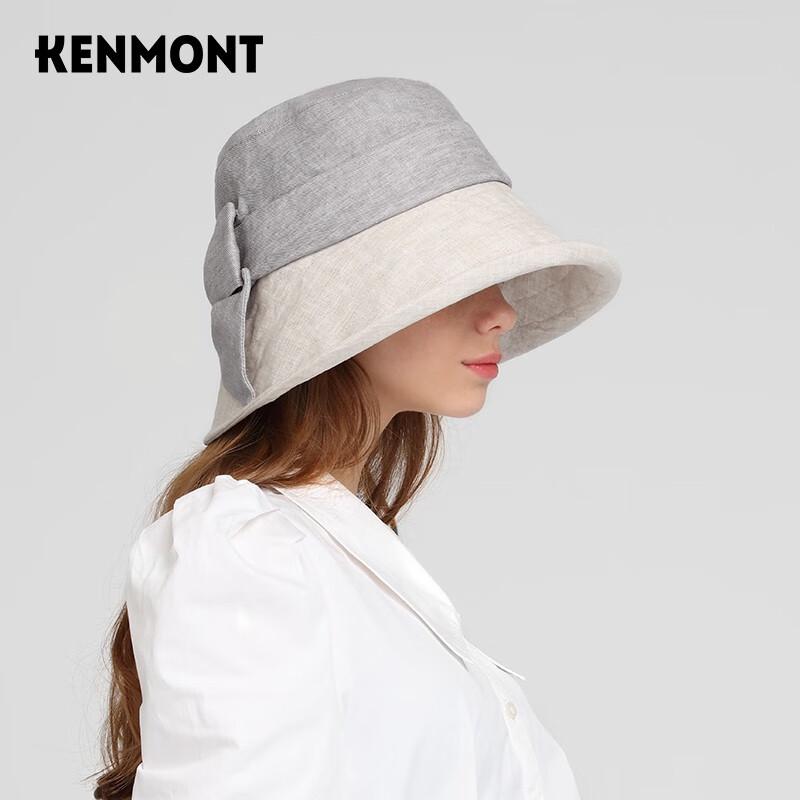 Женская шляпа-панама Kenmont в стиле Хепберн с защитой от УФ-излучения 57.5cm