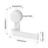 Suction Cup Toilet Paper Holder Multi-Purpose Suction Toilet Paper Holder Stick-On Thickened Paper Holder For Doors Ceramics