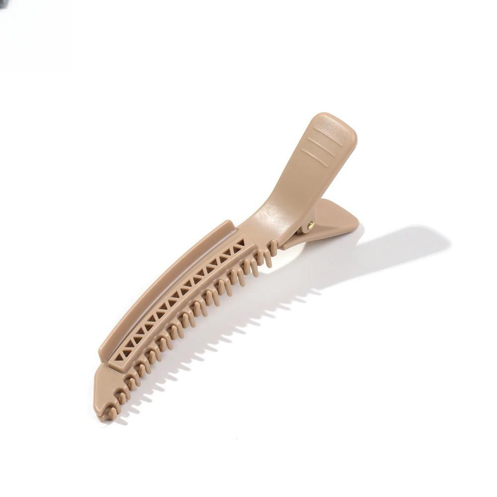 New Simple Hairpin Positioning Clip with Teeth Hairpin Natural Fluffy High Cranial Top Seamless Clip Hair Accessories