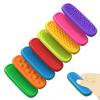 8/16Pcs Silicone Sensory Stone Toy Anxiety Stress Relief Portable Travel Kids Teens Adults Calming Fidget Stone Textured Worry Stone Toy