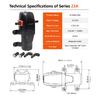23A RV Mini Diaphragm Pump DC 12V 24V Self Priming Water Pump RV Fresh Water Pressure Pump On Demand