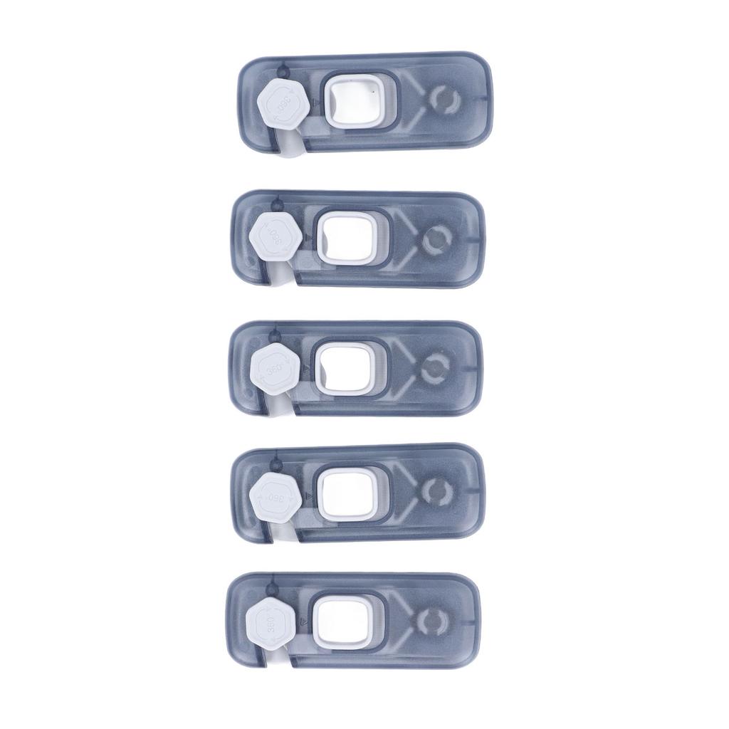 5pcs Child Proof Refrigerator Lock Baby Security Drawers Latches Dual Protect Fridge Lock with