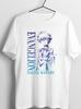2026 Neuankunft Neon Genesis Evangelion Rei Ayanami Weiß Retro Sommer T-Shirt, Unisex Hochwertige Mode Baumwolle Lässig Eltern-Kind Oberteil