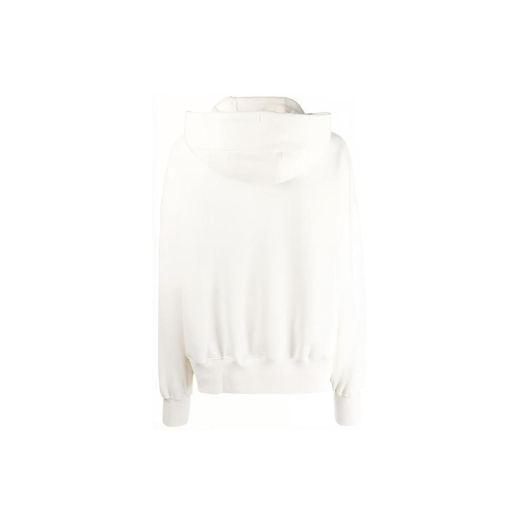 Nike Loose-Fit Logo Patch Pullover Hoodie With Drawstring Long Sleeves Women Hoodies White DQ5858-133