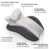 Ergonomic Memory Foam Wedge Pillow for Adults, Back Neck Shoulder Pain Relief, Adjustable Headboard Support Bed Pillow