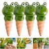 4Pcs Self Watering Globes Frog Design Clay Slow Release Plant Waterer Automatic Flower Watering Spikes