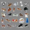 50 Equestrian Graffiti Personalized Sports Children's Guka DIY Skateboard Suitcase Stickers Waterproof