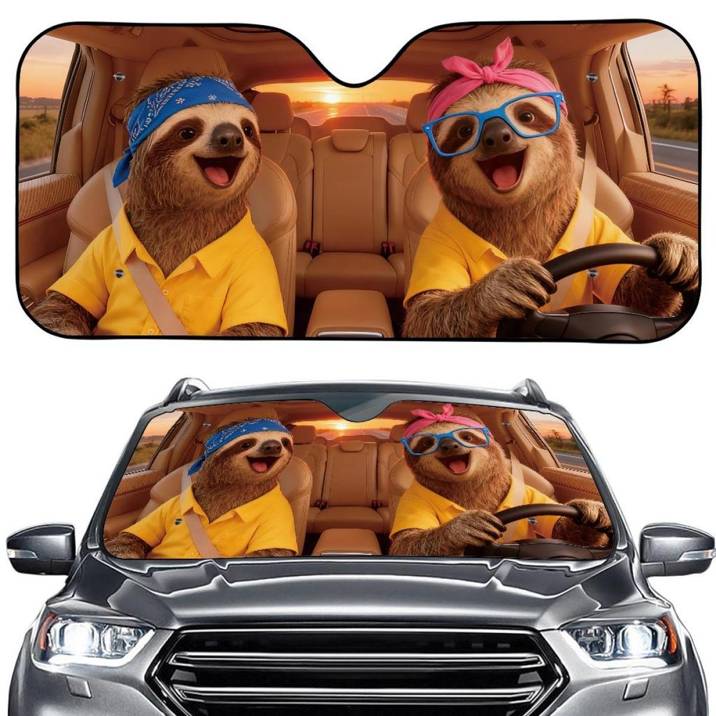 Creative Summer Aluminum Foil Car Windshield Sunshade