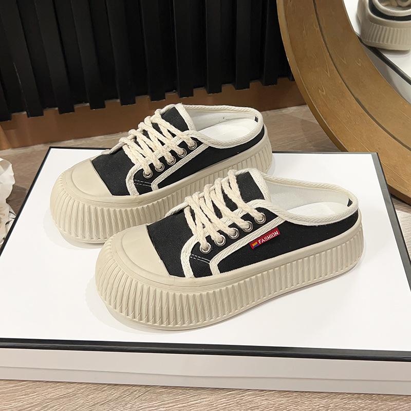 

Новые белые туфли на платформе, женская модная дышащая повседневная обувь, модная обувь, женская обувь для скейтбординга, симпатичная легкая универсальная обувь 35 чёрный