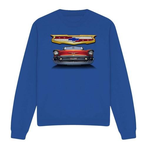 Chevrolet Unisex Adult 1957 Bel Air Grille Sweatshirt