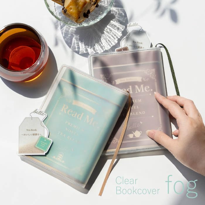 Clear Book Cover Made in Seiwado Collaboration with Literary YouTuber Transparent Matte A6 Planner Tea Paperback [aso] "Fog" Japan, Paperback,