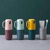Camping Elephant Shaped Cartoon Travel Toothbrush Case Box Cup Storage Containers Toothpaste Cover
