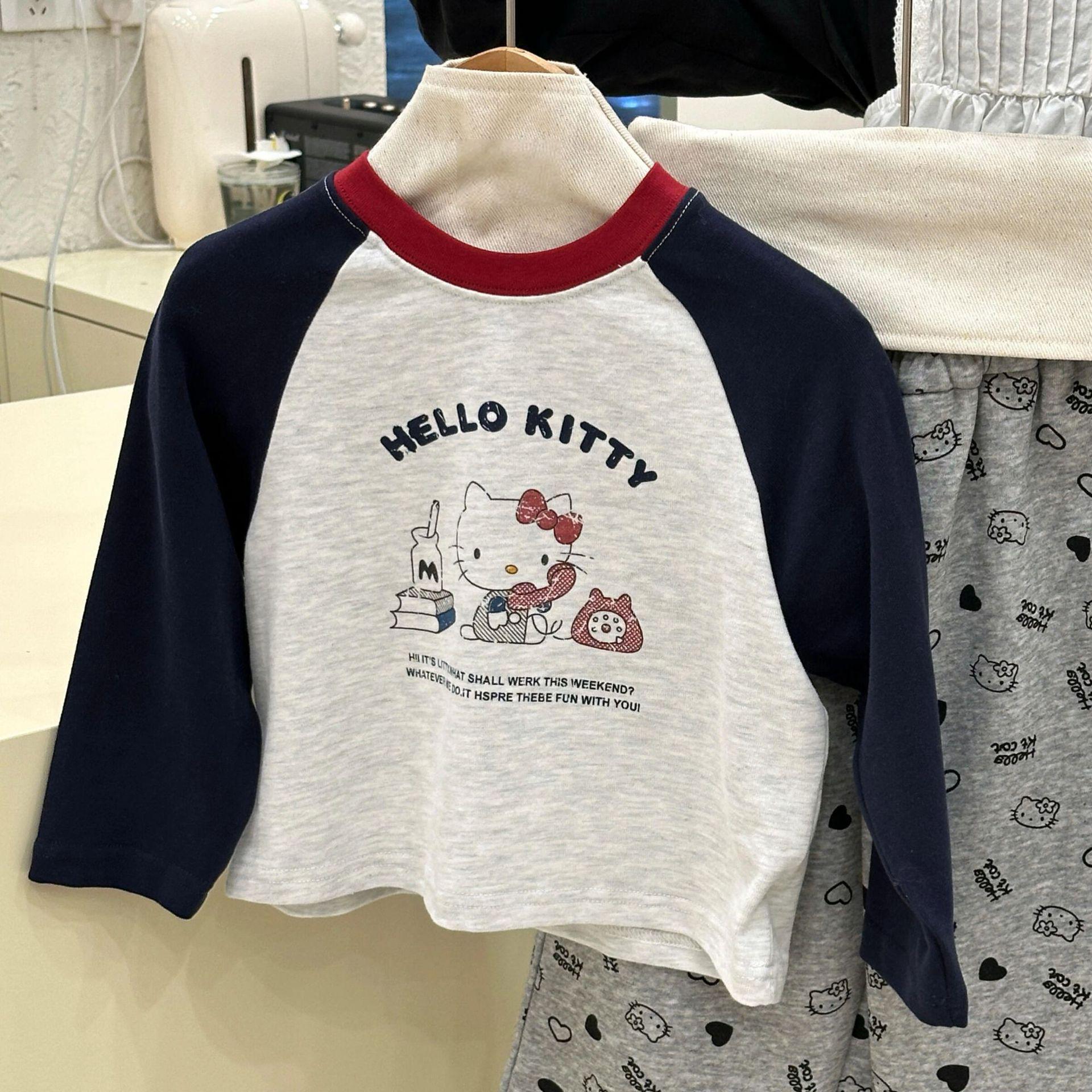 

Девочкин лонгслив «Китти», имитирующий двойку, на осень 2025 года 100