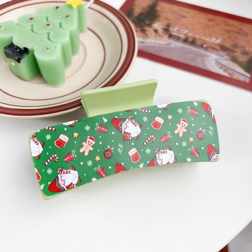 Santa Claus Christmas Festival Shark Claw Clip Hair Accessory