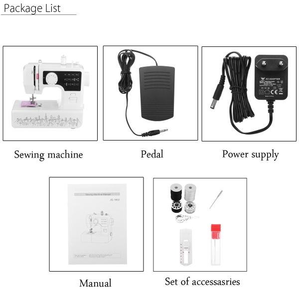 Macchina da Cucire Elettrica Professionale Multifunzione USB Domestica Full Size per Trapuntatura