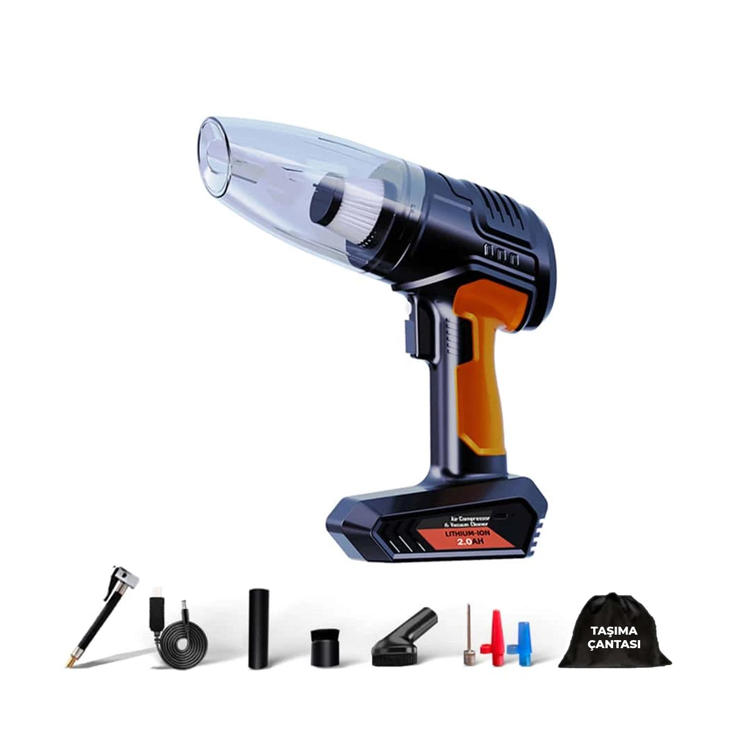 

Mega Auto Market беспроводной многофункциональный автомобильный ручной пылесос и портативный насос для подкачки воздуха в шины