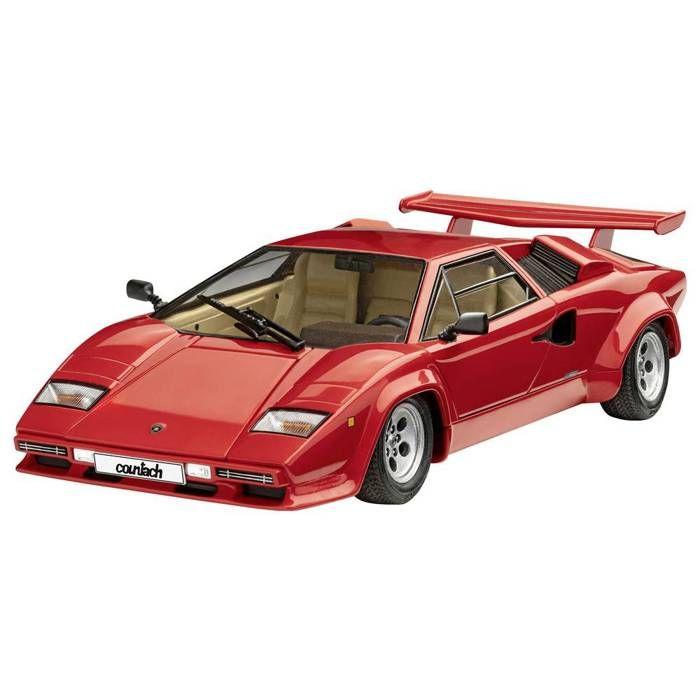 Maquette de voiture - revell - lamborghini countach lp500s - échelle 1:24 - plastique - noir