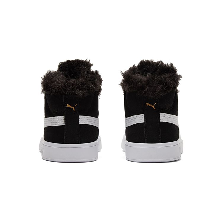 Puma Smash V2 Wärme Stoßdämpfung Langlebig Mid-Top Sneakers Damen Sneakers Schwarz 385005-01