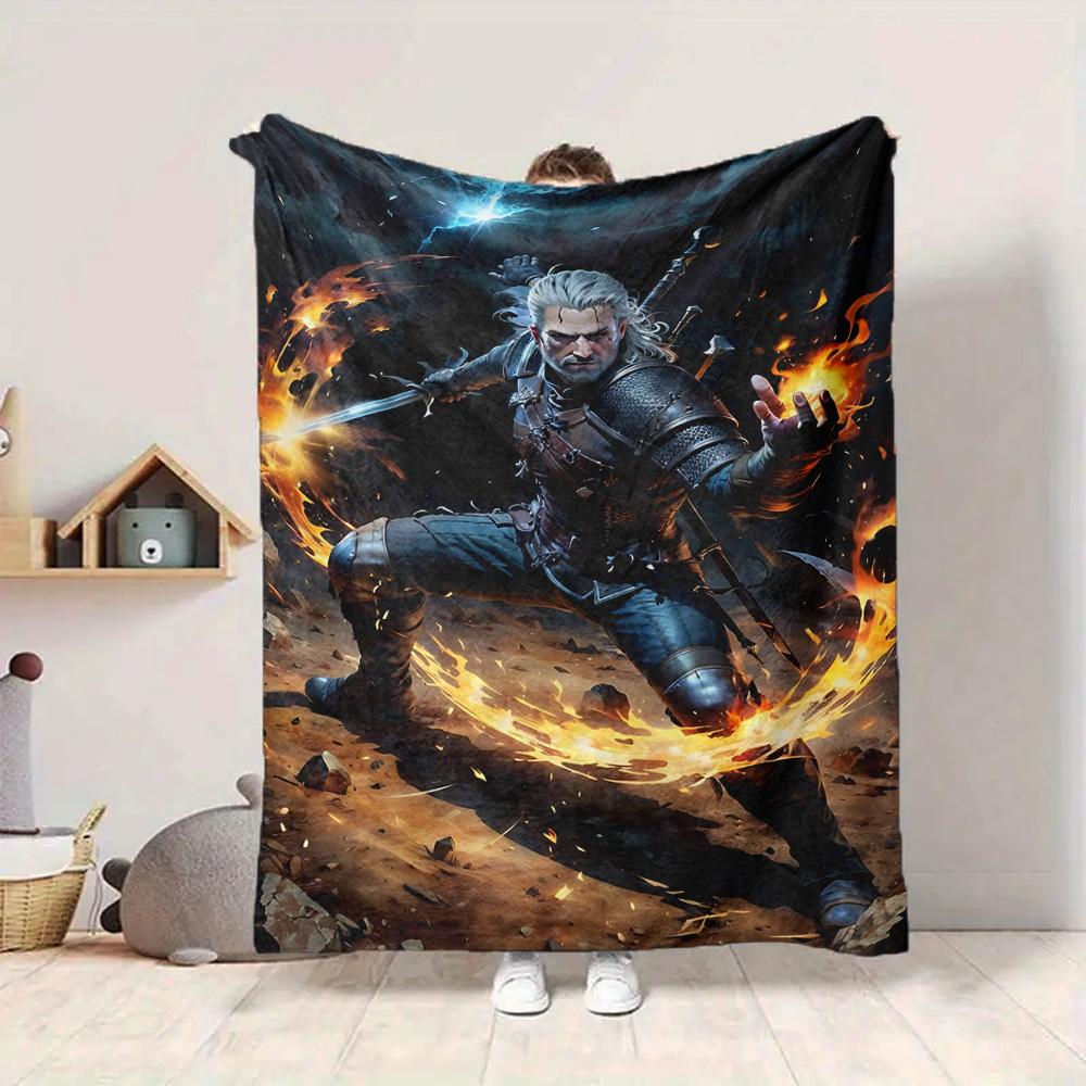 1PC The Witcher Blanket, Throw For Sofa, Bed, Travel, Camping, Livingroom,