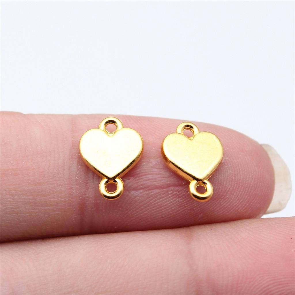 Heart Connectors Love Symbol Antique Bronze Zinc Alloy Jewelry Making DIY Jewelry Making Style Pendant Connectors