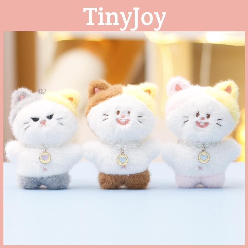 Cat Toy Plush Keychain Pendant With Pp Cotton Filling For Kids Gift Decor Bag
