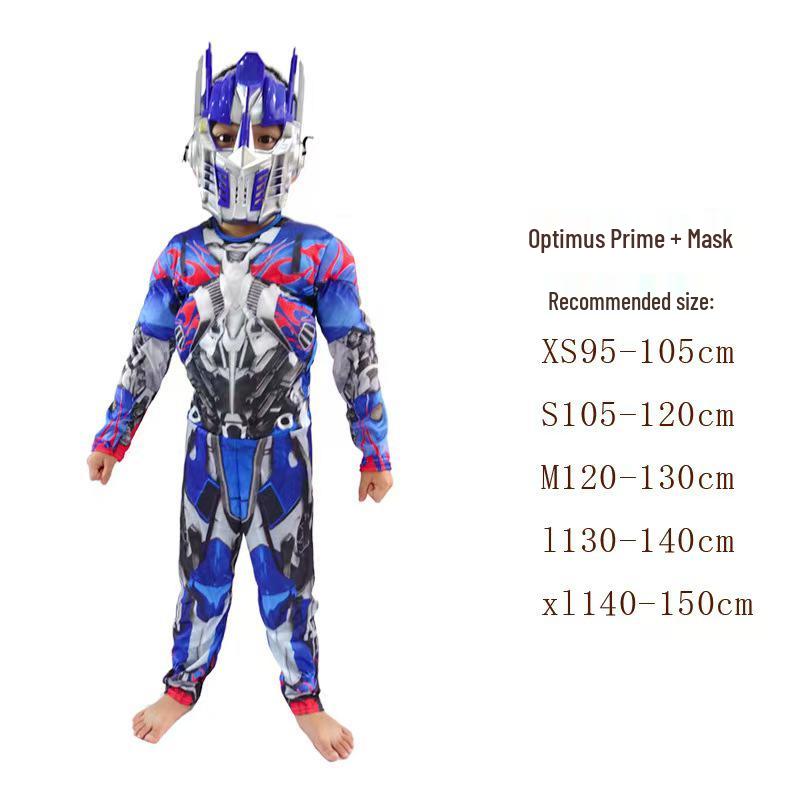 Kids' Muscle Costume: Halloween Heroes – Iron Man, Captain America, Thor, Hulk, Optimus Prime, and Spider-Man