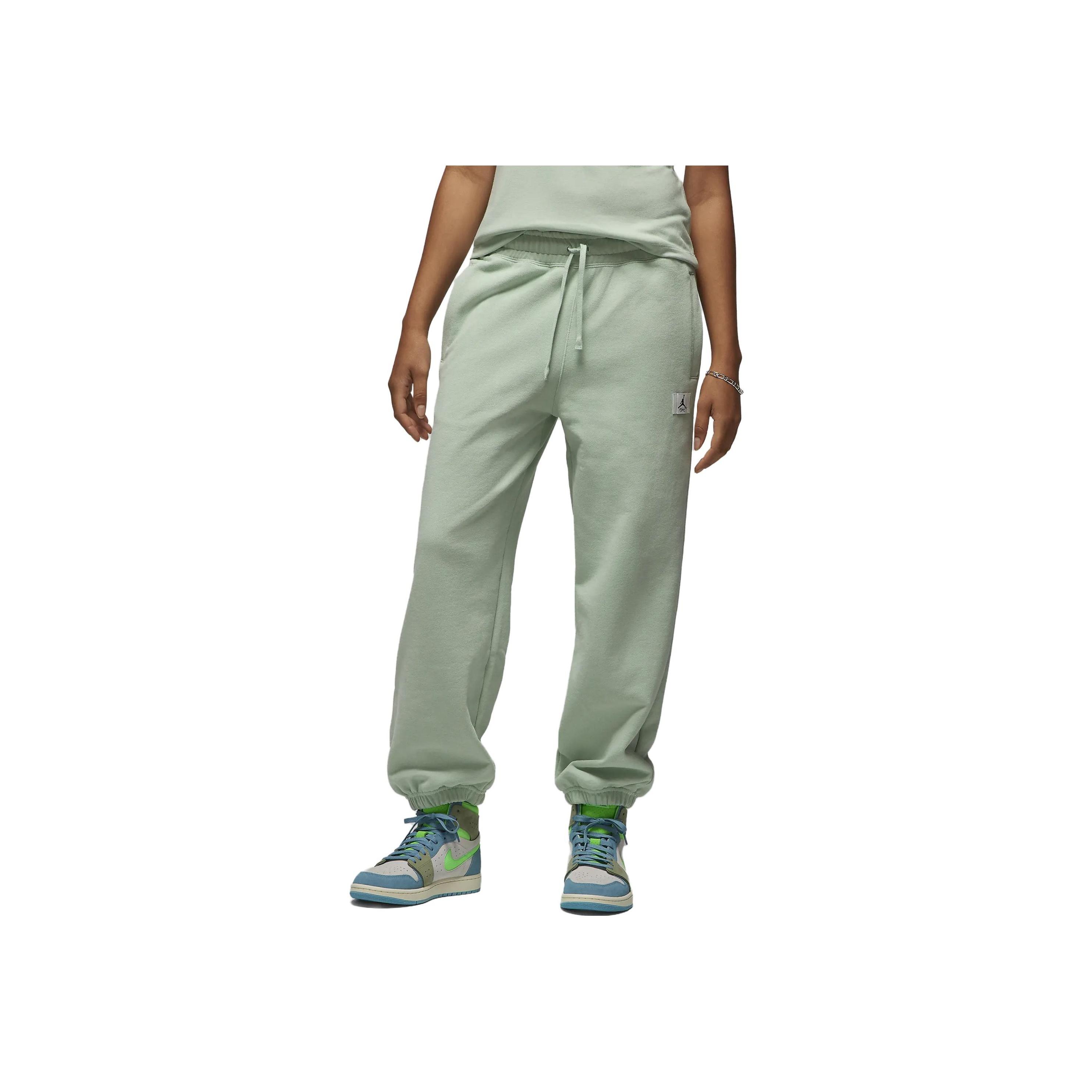 

Jordan Спортивные брюки Flight Fleece Solid Logo с манжетами для отдыха, женские плавки, светло-зеленые DQ4607-321 XL