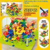 Fun Children'S Ball Slide Track Building Blocks Assembled With Ball-Sized Granular Toys To Assemble Holiday Gifts.