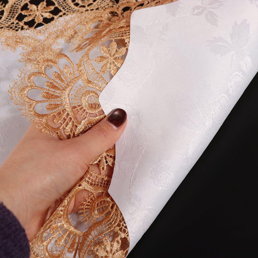 Dacron Oval Lace Tablecloth Vintage Coffee Table Placemat Europe Dining Tablecloth Wedding