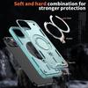 For iPhone 15 Plus Case Compatible with MagSafe Military Protection PC+TPU Kickstand Phone Cover