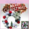 Delightful Gray Pom Pom Christmas Wreath Beautiful American Style Home Decor