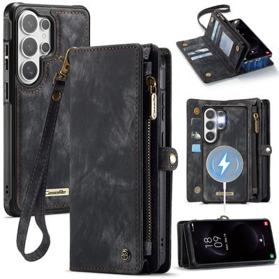 Detachable Magnetic Leather Case for Samsung Galaxy S26 Ultra S25 Edge S24 Plus S23 FE S22 S21 S20 Note20 Card Slot Wallet Cover