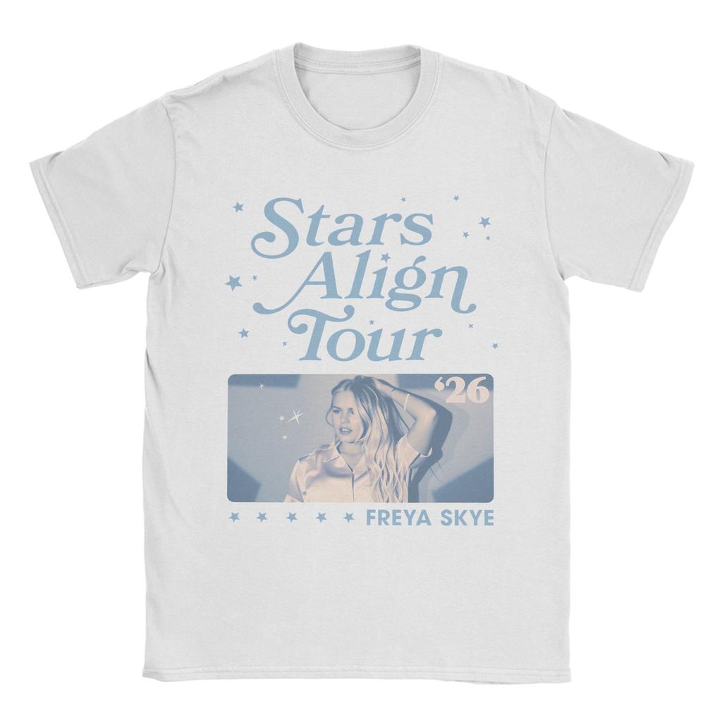 Freya Skye Stars Align Tour T Shirts Men 100 Cotton Vintage TShirt Crew Neck  Tees Short Sleeve Clothes Plus Size