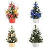 Mini künstlicher Weihnachtsbaum mit Schmuck, Familiengeschenk für die Feiertage, 20 cm