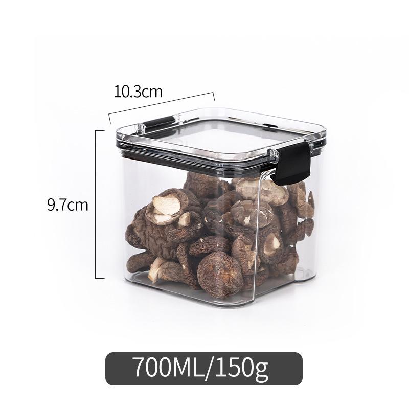 Transparent PET Plastic Grain Storage Jars - Large & Small Sizes Available