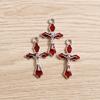 20Pieces Necklace Making Pendant For DIY Handmade Jewelry Tiny Crucifix Pendant
