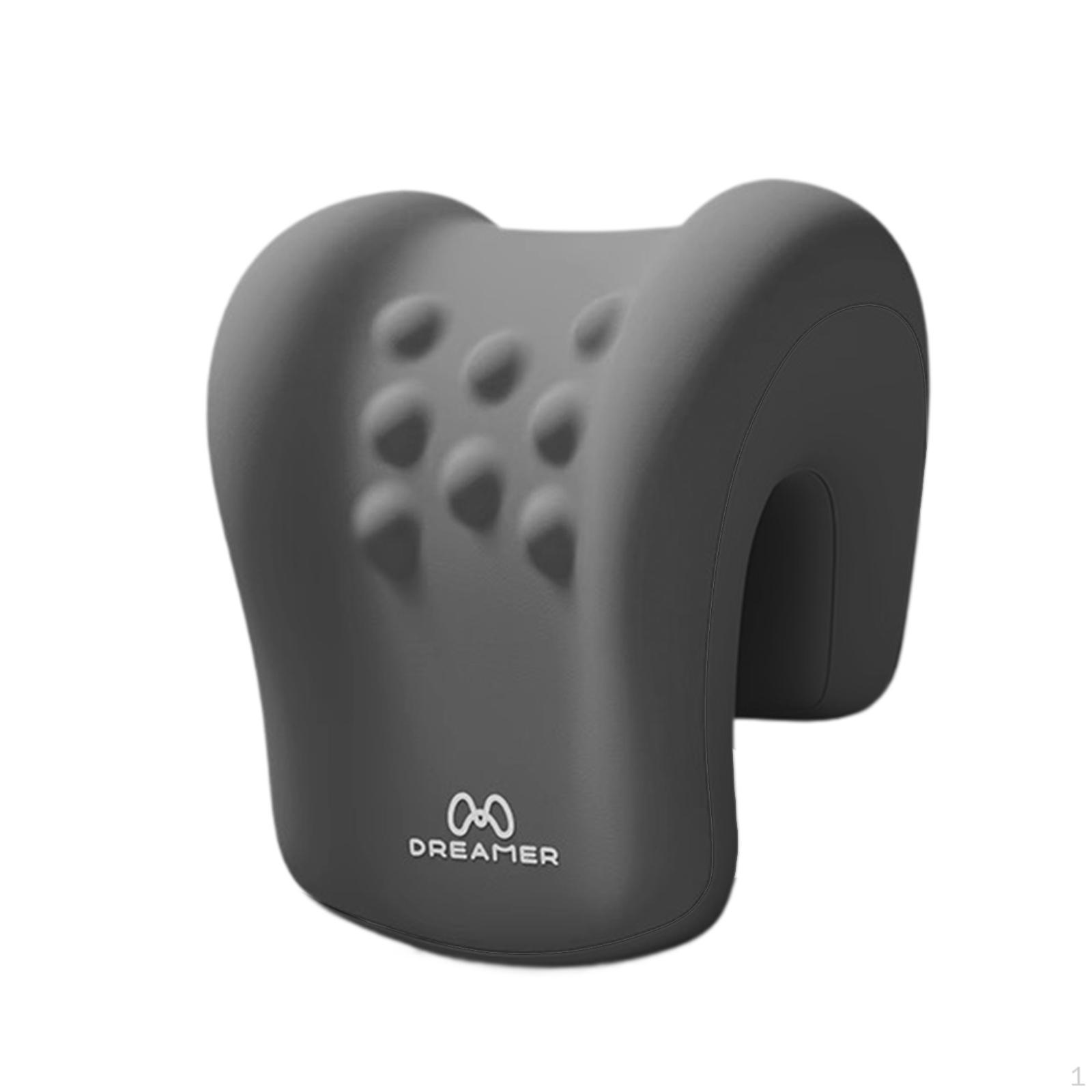 Ergonomic Headrest for Office Chair Memory Foam Neck Pillow Airplane Use Dark Gray 2823₽