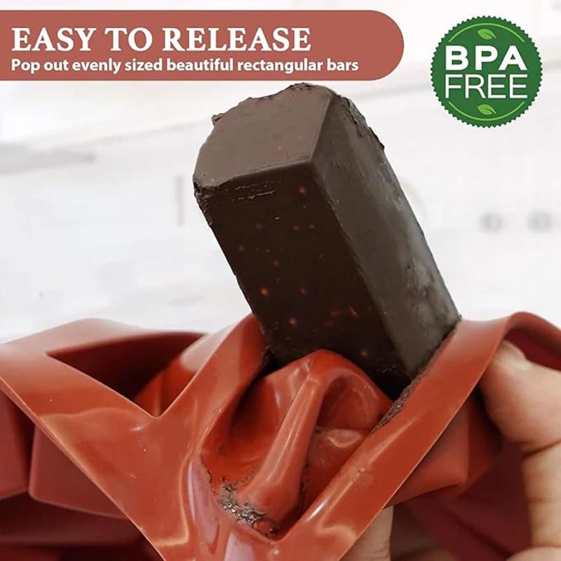 12 Lattice Chocolate Bar Mold for Baking Energy Bars Protein Bars Truffles Brownie Cornbread Cheesecake Soap Butter Mould