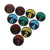 Flat Cones Spot Markers Numbered Floor Spot Markers Set Soccer Basketball Sports Speed Agility
