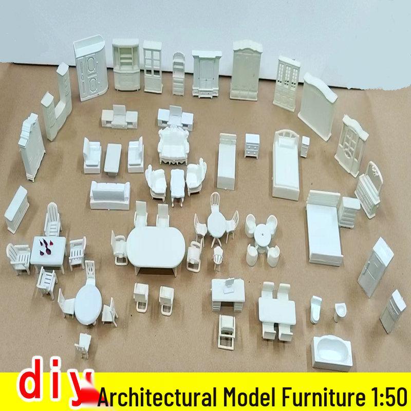 DIY 1:50 Scale Indoor Sand-Table Model Furniture Set
