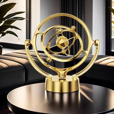 Ornamento Personalizado de Movimento Perpétuo Celestial com Pêndulo de Newton Rotativo para Decoração de Casa ou Escritório