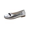 Fashion Elegant Bowknot Ballerina Women Flats Round Toe Comfort Slip-On Ladies Loafers Suede Single Mules Shoes for Woman Mary Janes