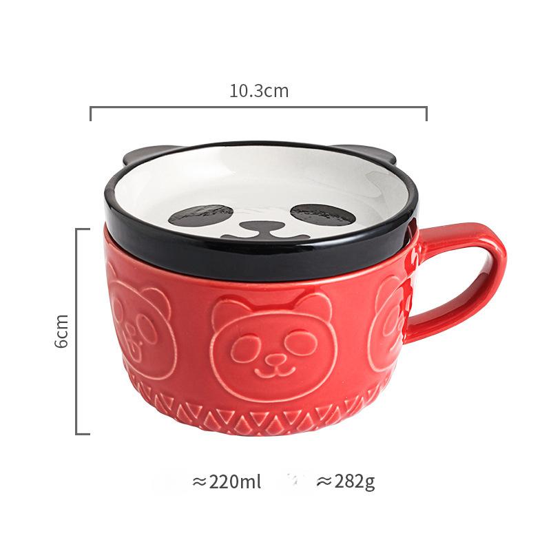 300ml Cute Ceramic Cat Coffee Mug with Lid,Kawaii Coffee Mugs or Tea Cups for Cat Lovers,Funny Novelty Cat Breakfast Mugs for Gift