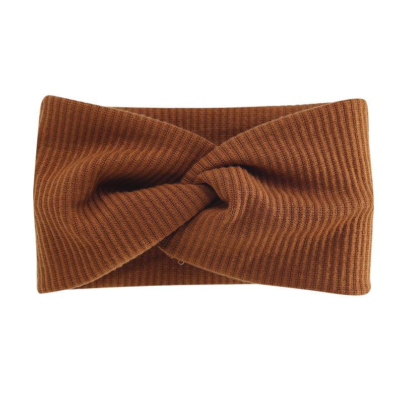 Bohemian Sports Wide Headband Threaded Cotton Cross Yoga Sports Stretch Headband