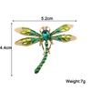 Green Enamel Dragonfly Brooch for Women Flying Animal Fashion Clothing Pins Enamel for Women Accessories