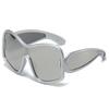 The Same Windproof Glasses, Wind One-Piece Large-Frame Sunglasses Y2K Future Technology Feeling Street Show Sunglasses